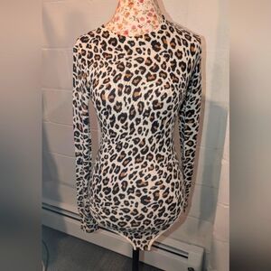 Madeleine Thompson cashmere cheetah bodysuit